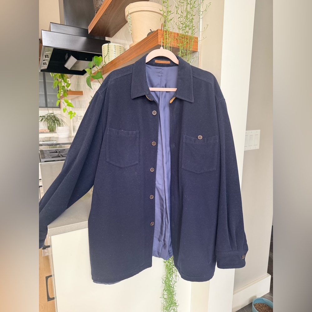 Tommy Bahama Vintage Men's Navy Wools Jacket XL